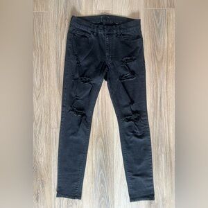 Fashion Nova men ripped black jeans